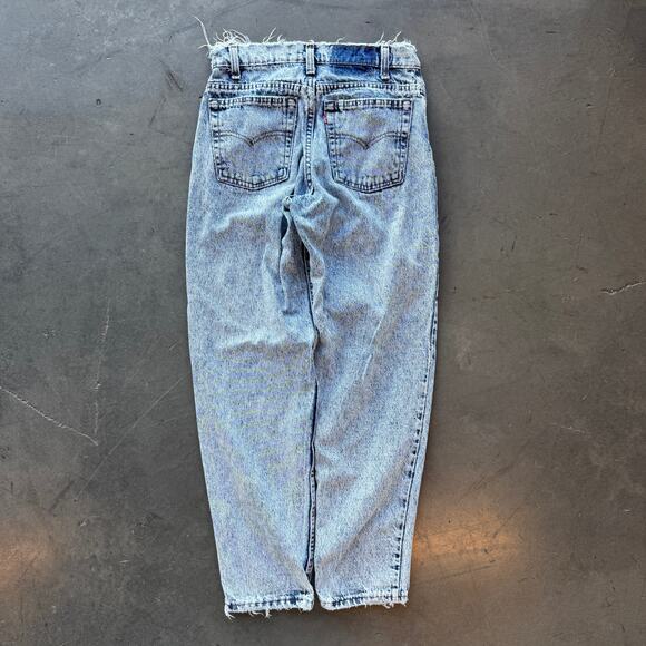 Vintage Denim - Vintage Y2k Levi's Light Acid Wash High Waist Baggy Taper Denim Jeans Women's 27